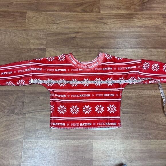 Baby Liv Boutique Kids Pink Nation Snowflakes Fleece Sweater Red Size 24mos - Picture 5 of 7